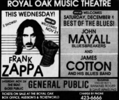21/11/1984Royal Oak Music theater, Royal Oak, MI